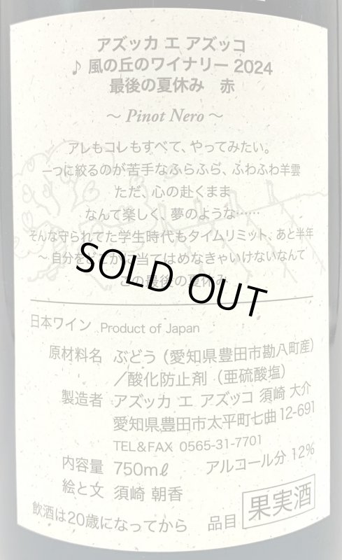 画像3: アズッカエアズッコ　最後の夏休み 赤 2024　《赤》 (3)