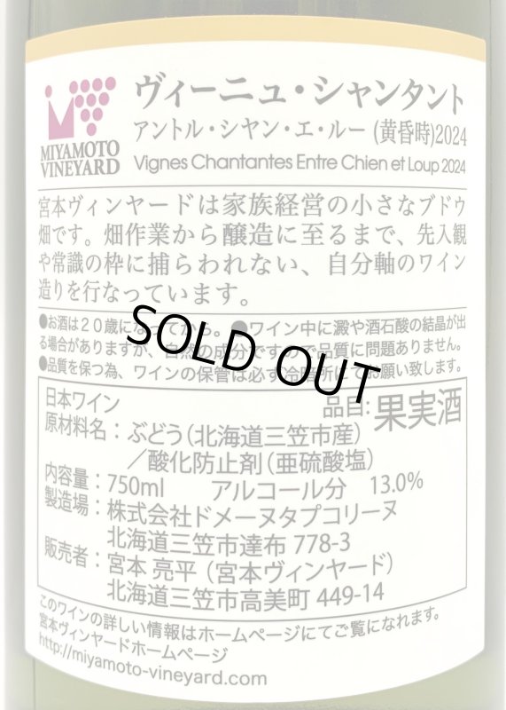 画像3: 宮本ヴィンヤード　ヴィーニュ・シャンタント アントル・シヤン・エ・ルー 2024　《醸し系》 (3)