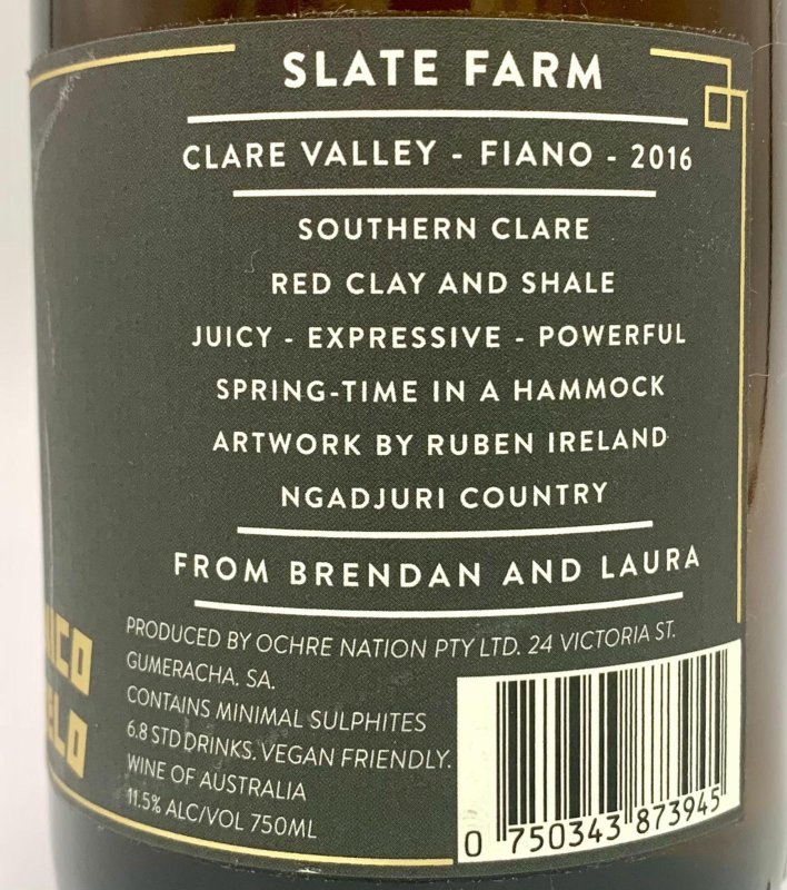 画像2: ウニコゼロ　スレイトファーム フィアーノ2016　《白》 (2)